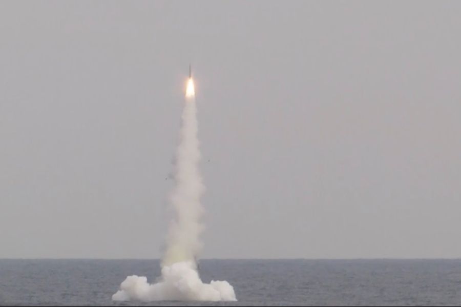 Russia Fires Submarine-Launched Kalibr Cruise Missile on the Sea of Japan