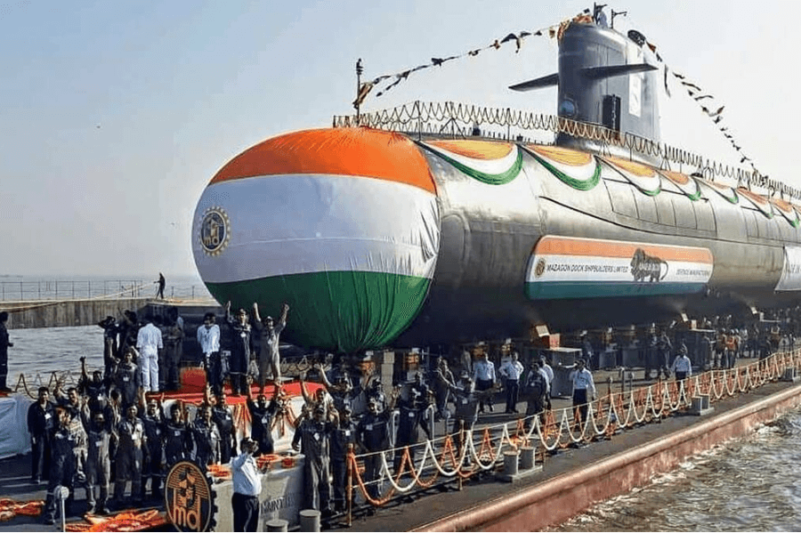Indian Navy Gets third Scorpene-Class Submarine