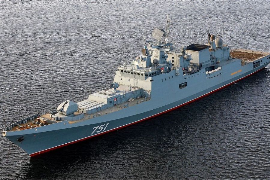 Did Neptune hit the Russian frigate RFS Admirál Essen