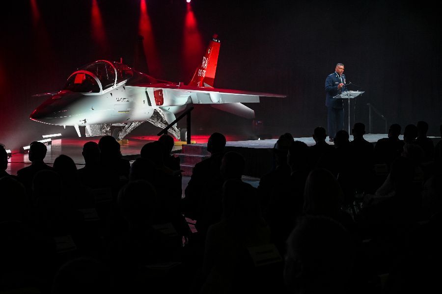  Boeing introduces T-7A Red Hawk jet before handing over to USAF