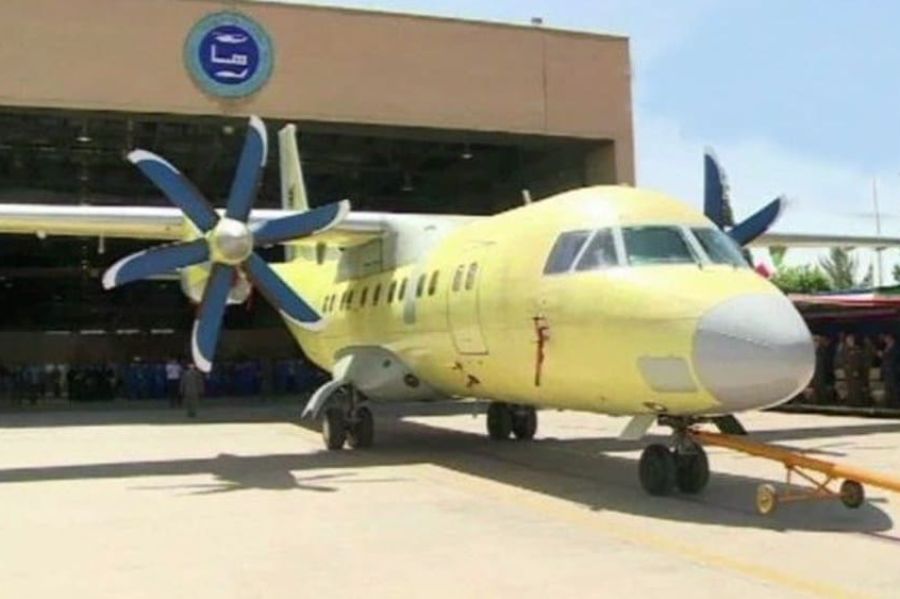Iran launches new domestically made transport aircraft
