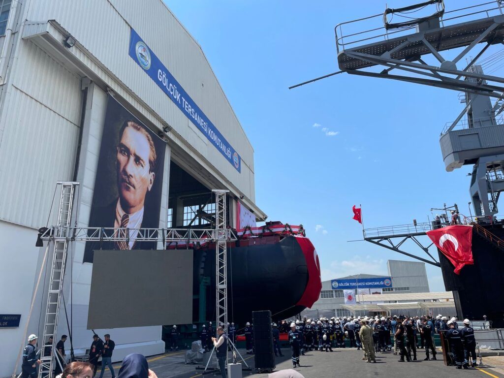 Turkish Navy’s Reis Class Second Submarine is dry-docked