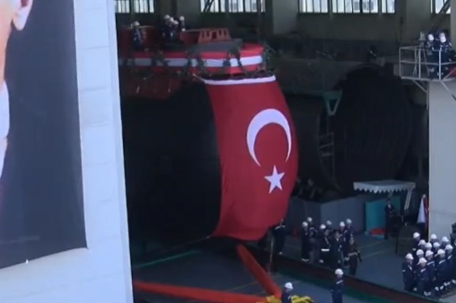 Turkish Navy’s Reis Class Second Submarine is dry-docked