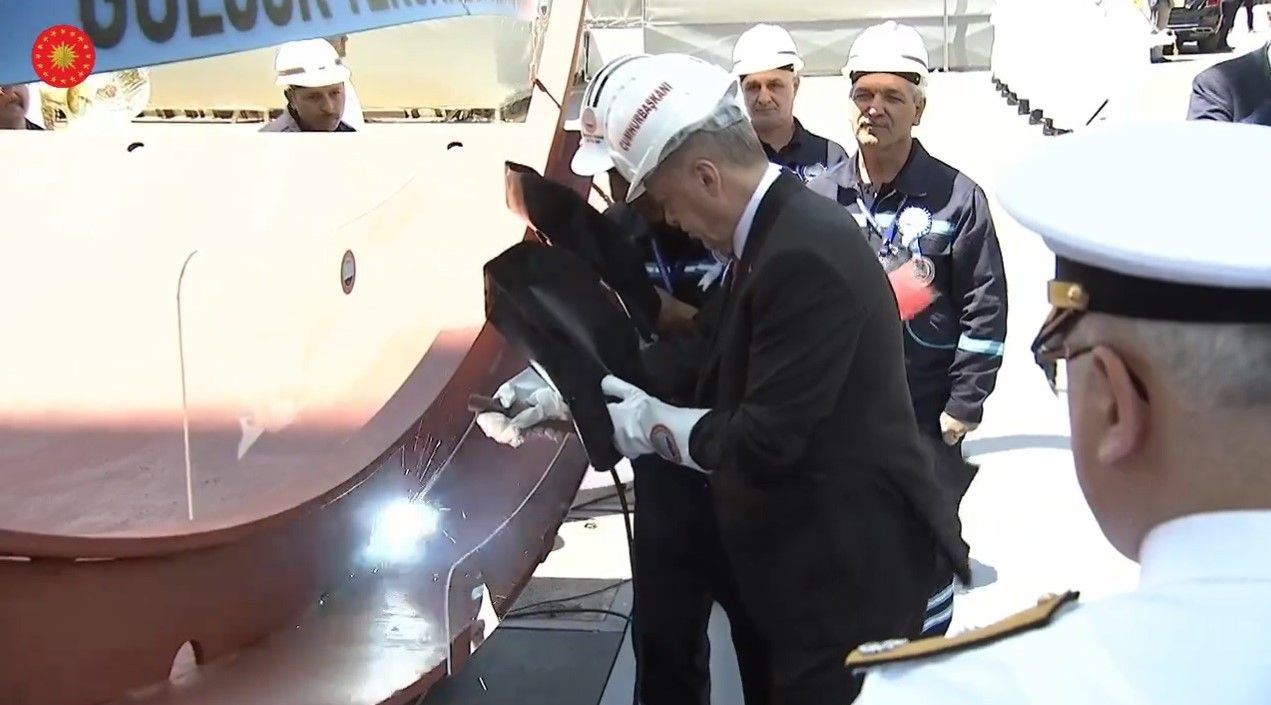Turkish Navy’s Reis Class Second Submarine is dry-docked