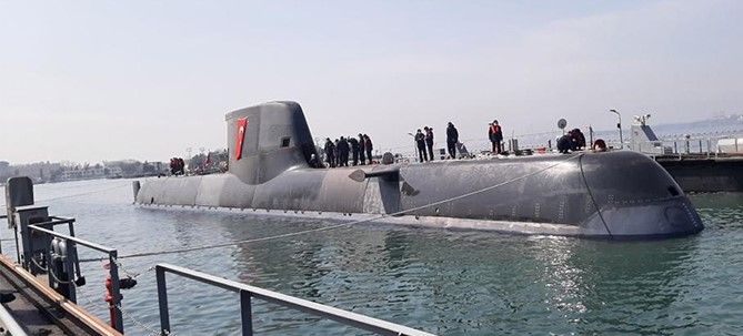 Turkish Navy’s Reis Class Second Submarine is dry-docked