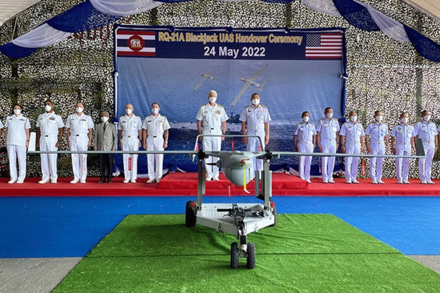 Thailand officially received the US Navy's RQ-21A Blackjack UAV