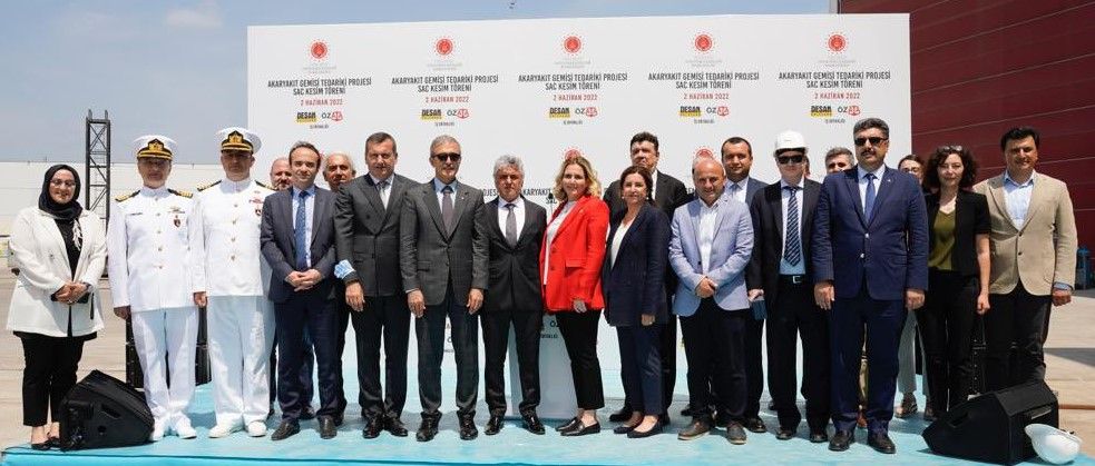 DESAN and &Ouml;ZATA cut the steel for Logistic Support Tankers