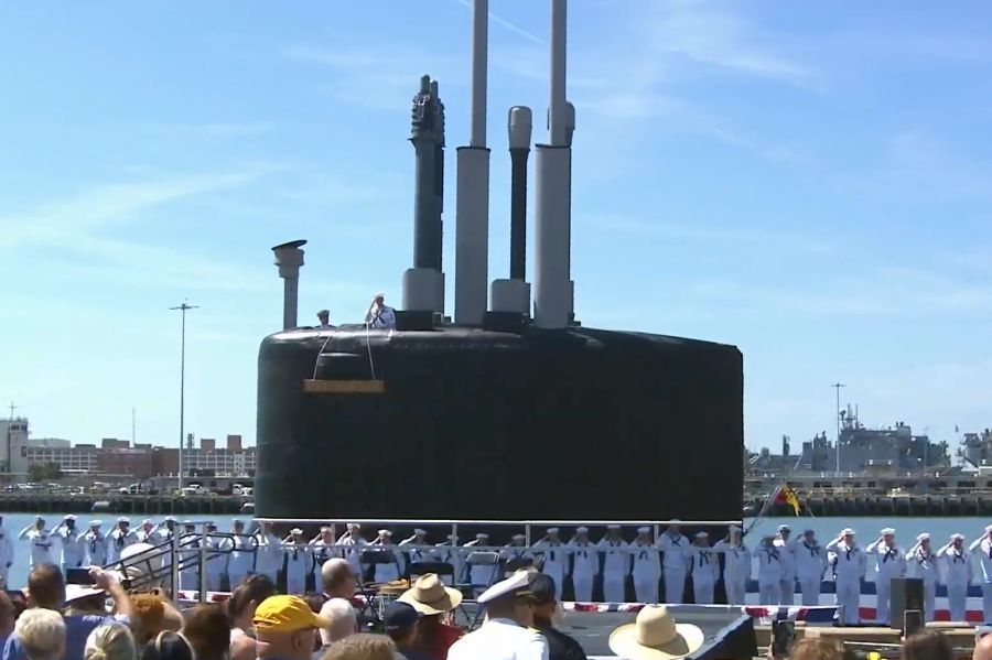 The U.S.  Navy commissions the 21st Virginia-Class Submarine