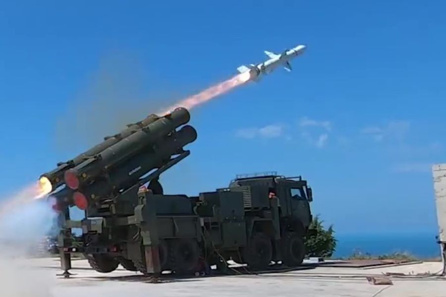 Test fire of Land Based Atmaca Missile