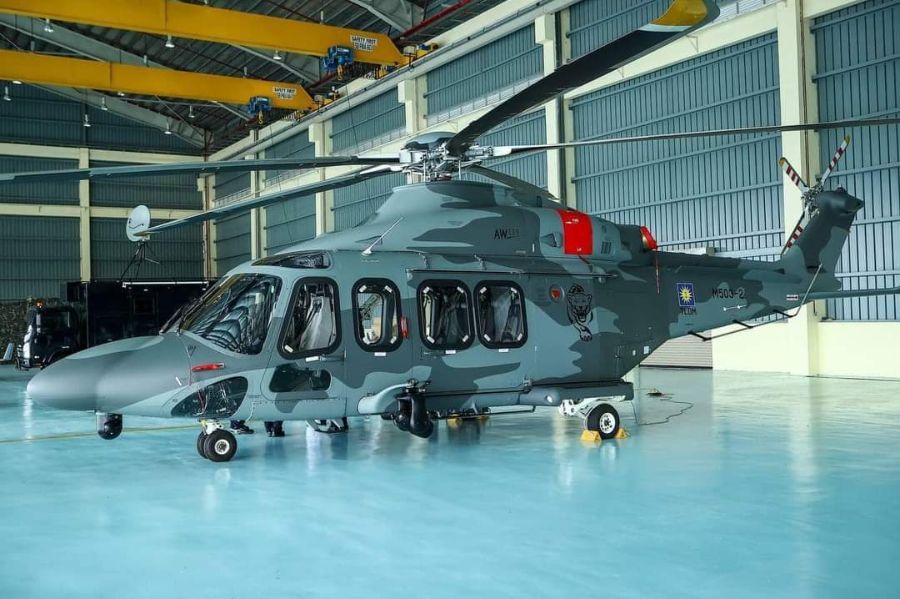 The Malaysian Navy Receives two New AW139 Maritime Helicopters From Italy