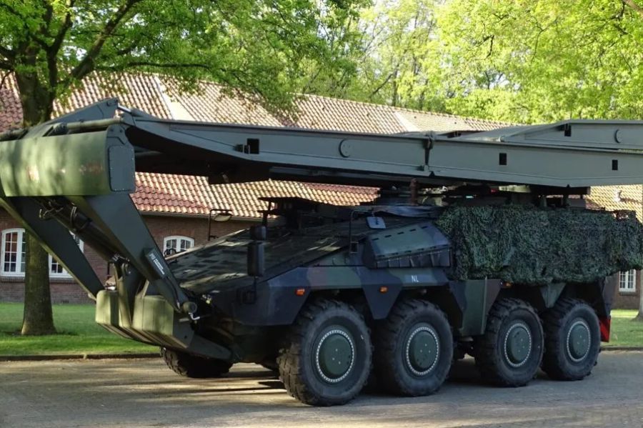Rheinmetall Unveils Boxer Cobra Bridgelayer Wheeled Armoured Vehicle