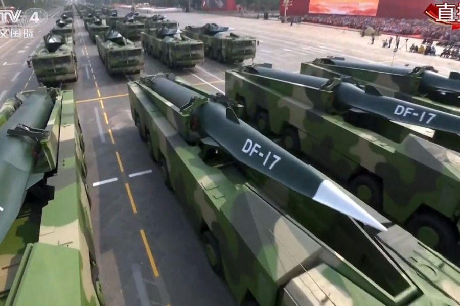 China deploys DF-17 anti-ship hypersonic ballistic missile launch vehicle