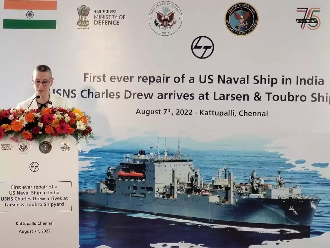 India to repair US Navy Ship Charles Drew