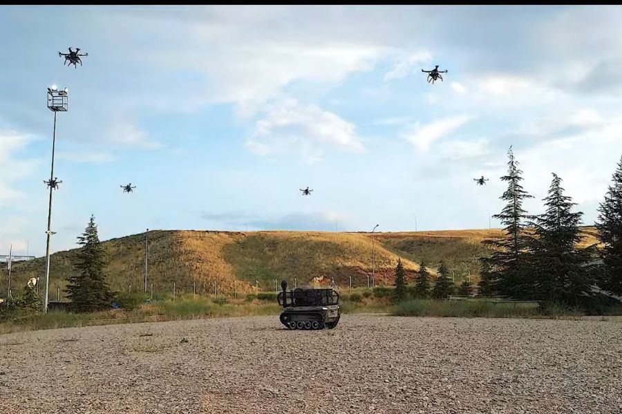 HAVELSAN combined Unmanned Systems in Swarm Technology