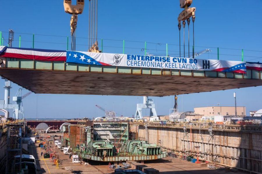 HII Lays Keel of Future USS Enterprise Aircraft Carrier