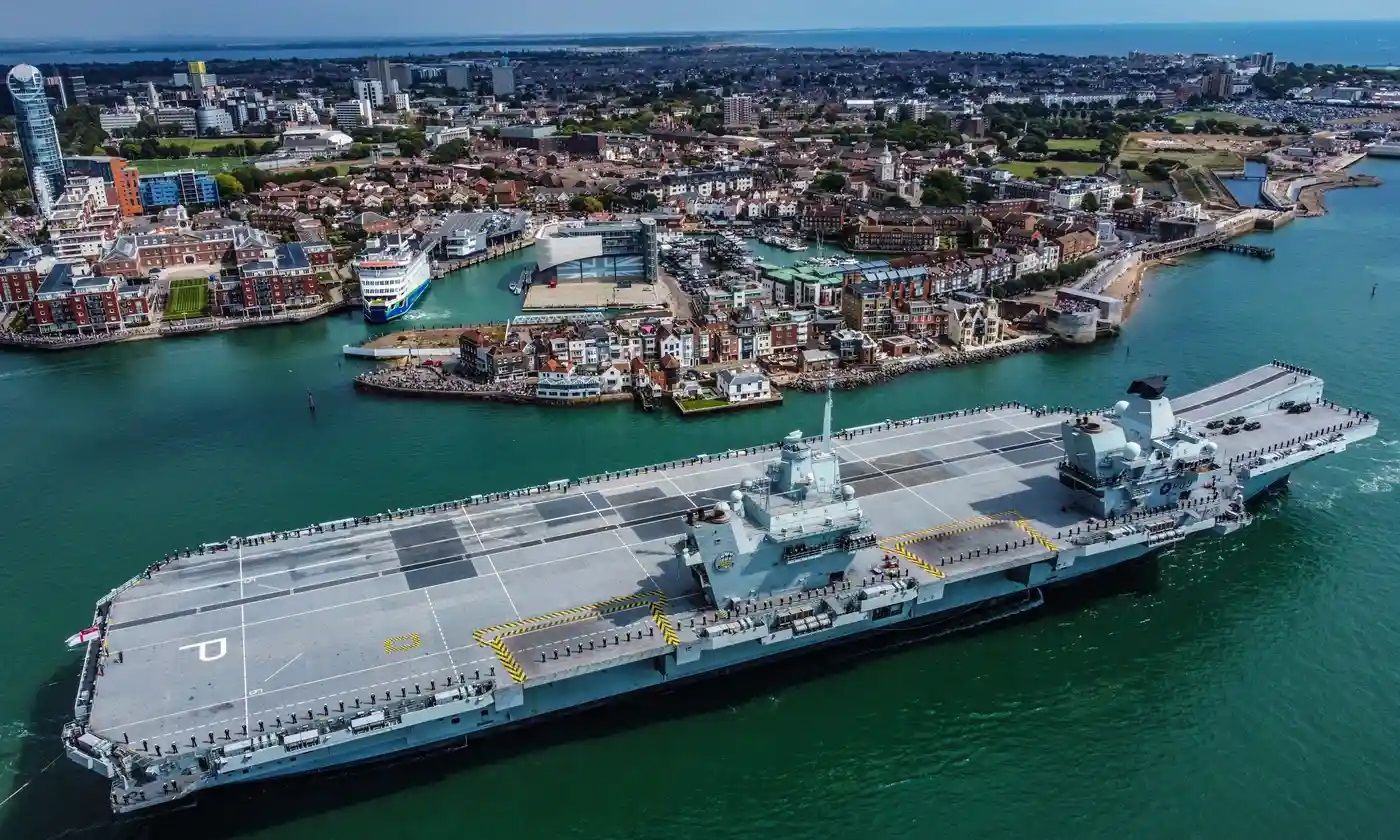 HMS Prince of Wales broke down the day after it left Portsmouth