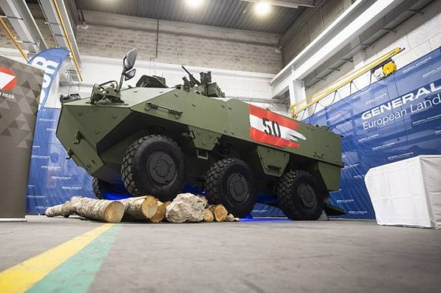 The 50th Pandur EVO armoured vehicle is delivered to the Austrian army