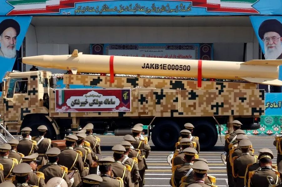Iran shows two new missiles in a military parade