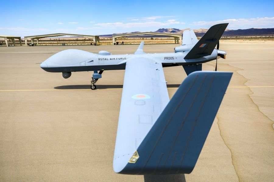 The RAF Receives the first PROTECTOR UAV from GA-ASI