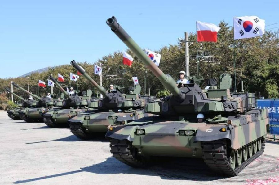 Korea Rolled out Poland’s First 10 K2 Tanks