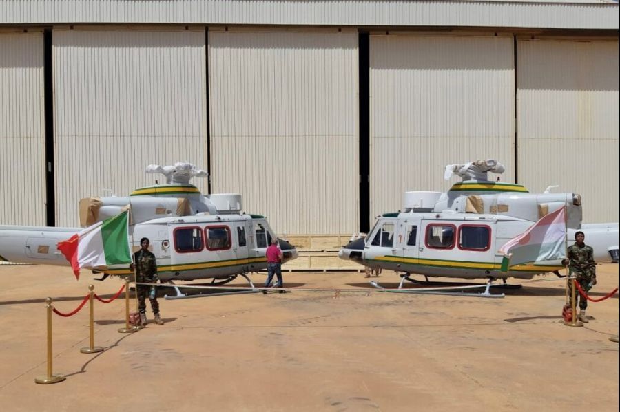 Niger Received Two AB412 Helicopters from Italy