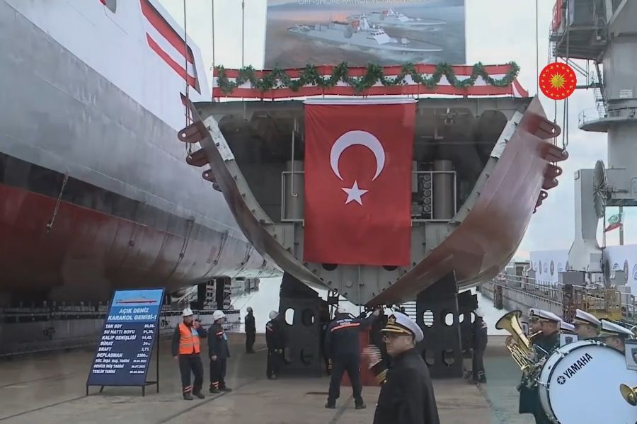 The Off-shore Patrol Vessel for the Turkish Navy Laid Down