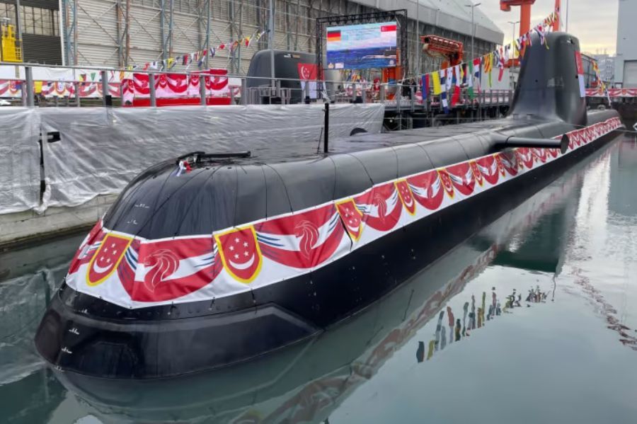 Singapore Launches Two Invincible 218SG Class Submarines
