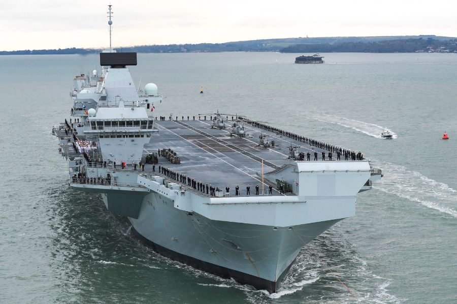 HMS Prince of Wales Spends More Time in Shipyard