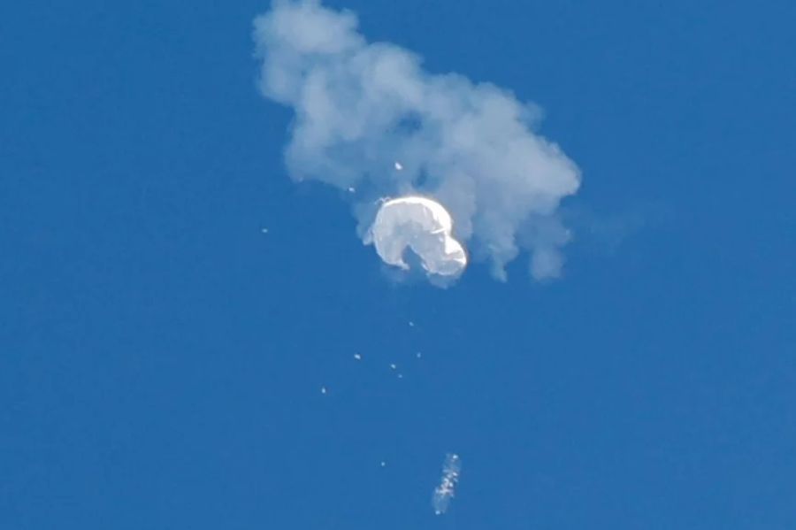 F-22 Shoots Down Suspected Chinese Spy Balloon