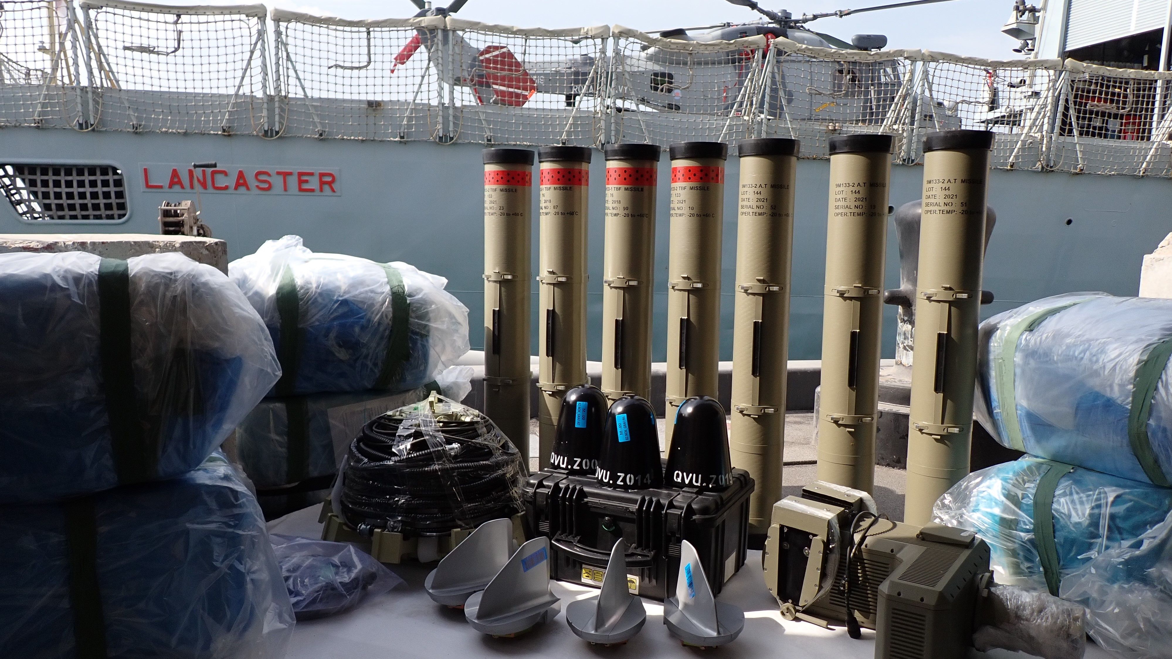HMS Lancaster Seizes Smuggled Iranian Anti-tank Missiles 