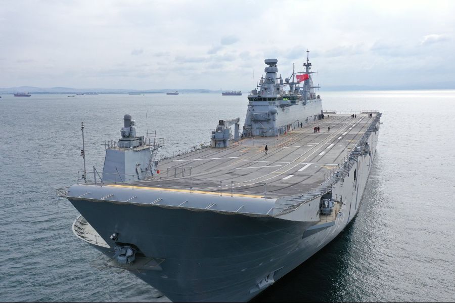 Turkish Navy Officially Received the TCG Anadolu Amphibious Assault Ship