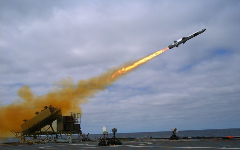 Marines’ Unmanned Truck Fire Anti-Ship Missile to Hit Target at Sea