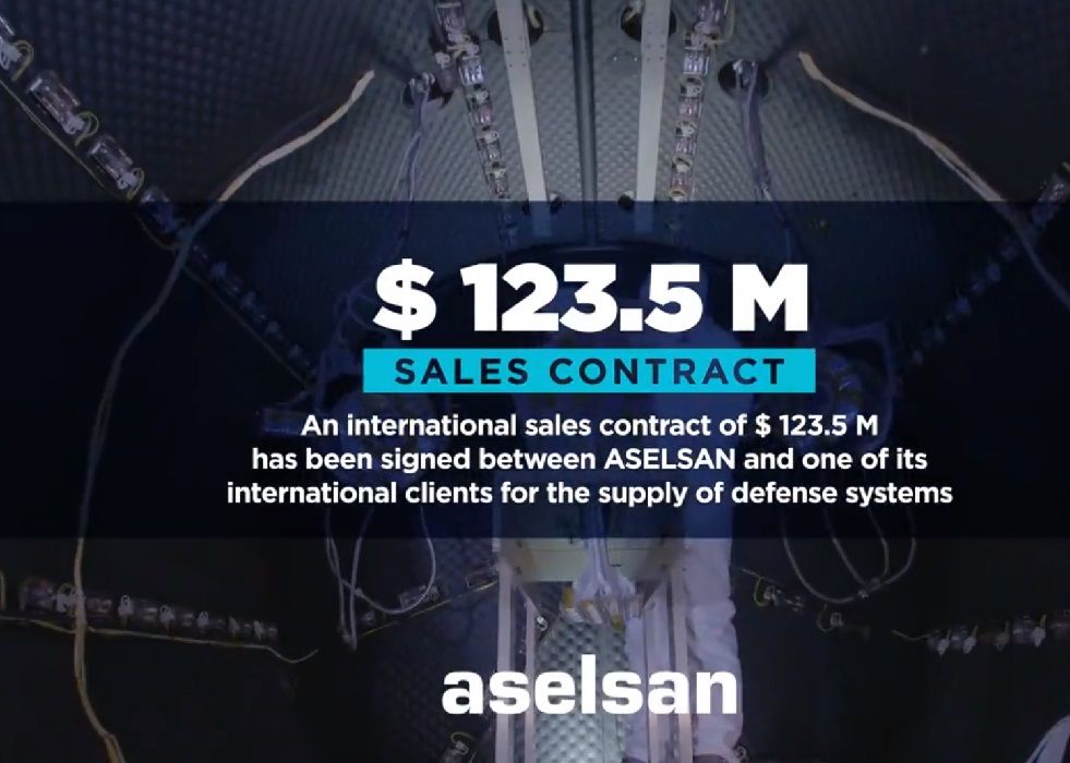 ASELSAN Signs a New Export Contract of 123.5 Million USD