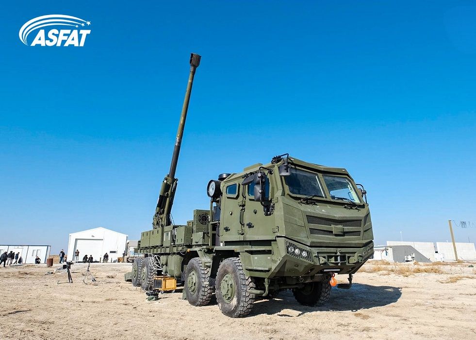 ASFAT Launches Arpan 8X8 Self-Propelled Howitzer 155 mm 