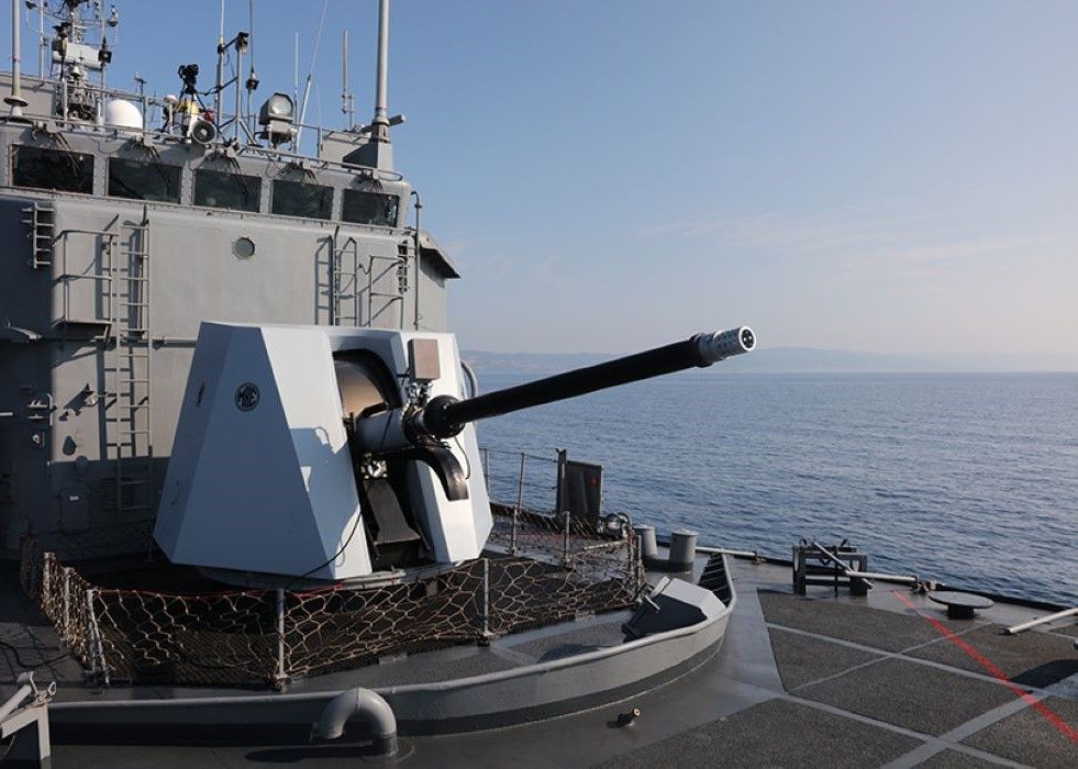 MKE Delivers first 76/62-millimetre Naval Cannon for OPV