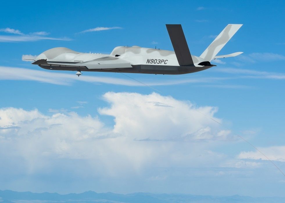 General Atomics' Avenger Recovers UAV in Mid-Air