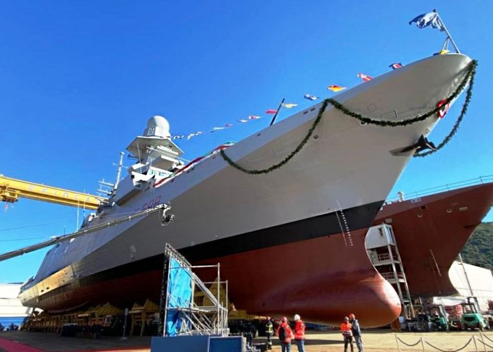 The First Hybrid Configuration FREMM Frigate Launched