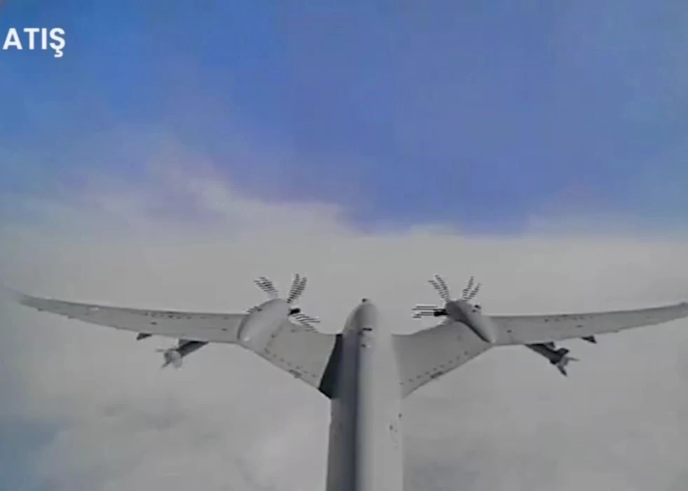 AKINCI UCAV Test-Fires Two UAV-230 Supersonic Missiles