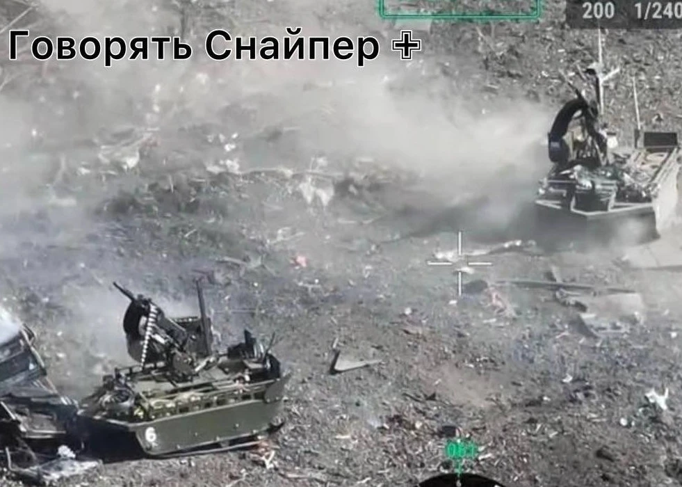 Ukraine Destroys Two Russian Armed UGVs