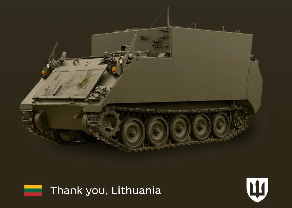 Lithuania has handed over M577 APC and L-39ZA aircraft.