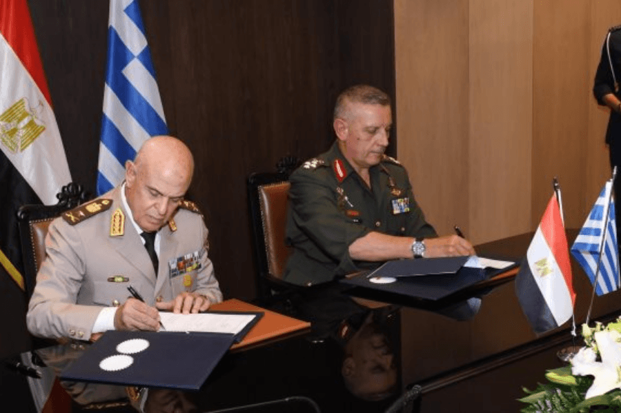 Egypt and Greece signed a cooperation protocol on military education
