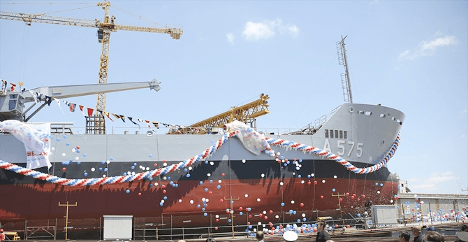 Logistic Support Ship is near entering inventory with four years’ delay
