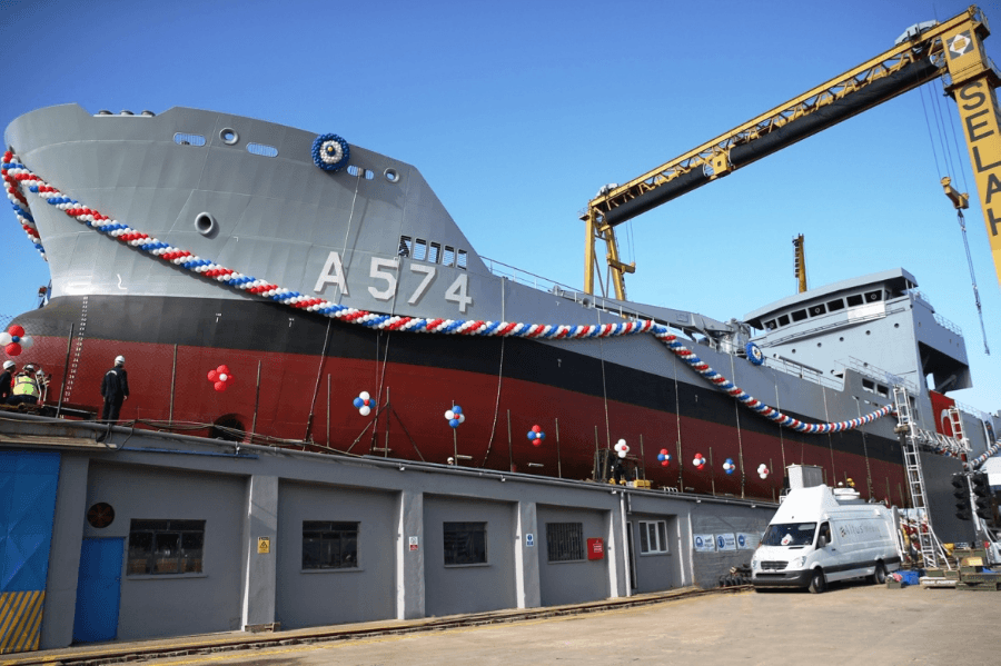 Logistic Support Ship is near entering inventory with four years’ delay
