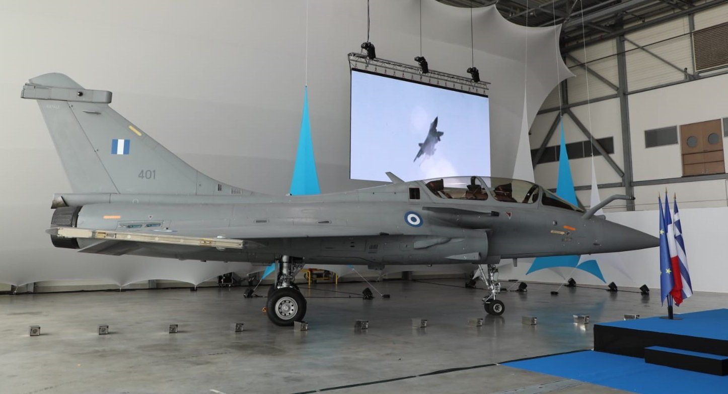 HAF has officially received its first Dassault Rafale combat aircraft