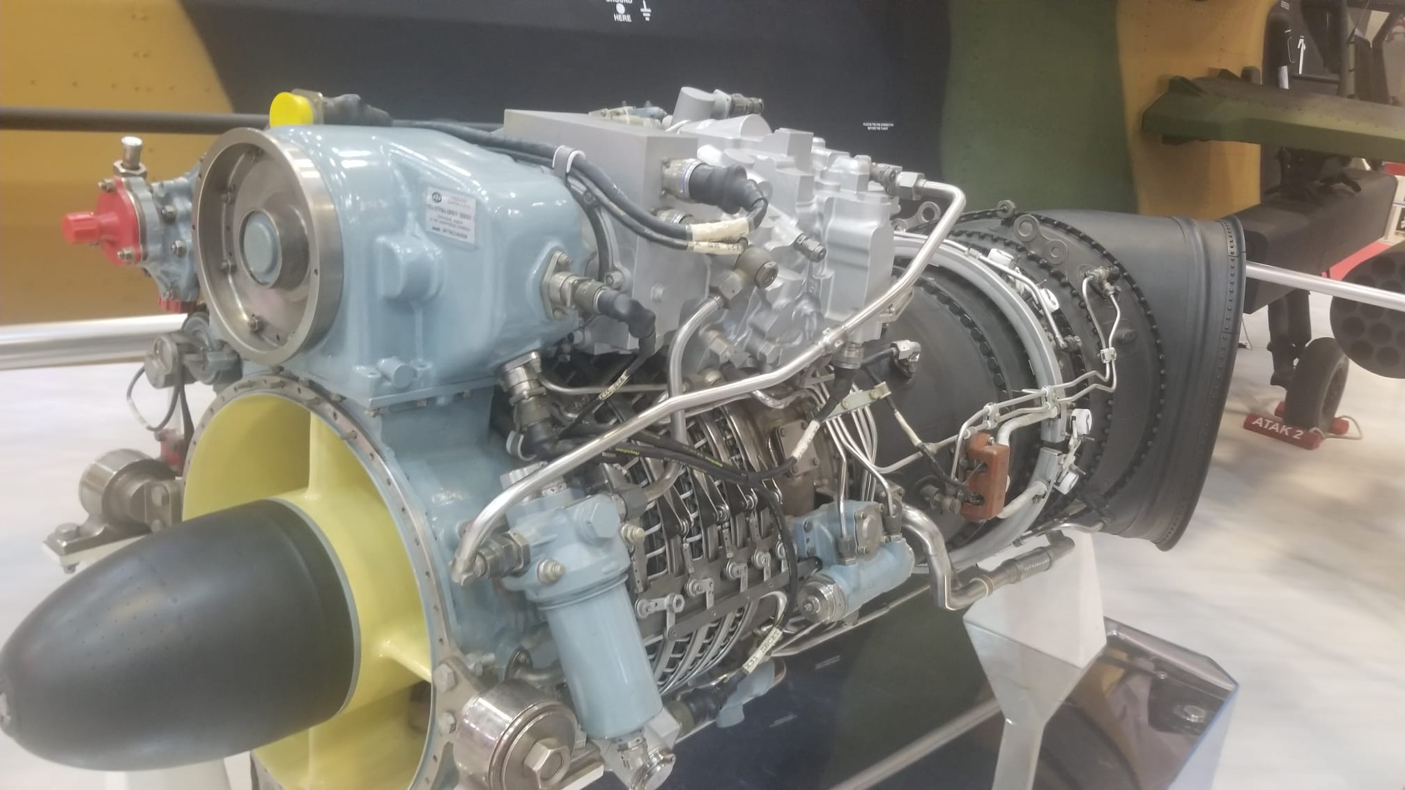 ATAK II’s Engine Displayed at TUSAŞ’s Stand