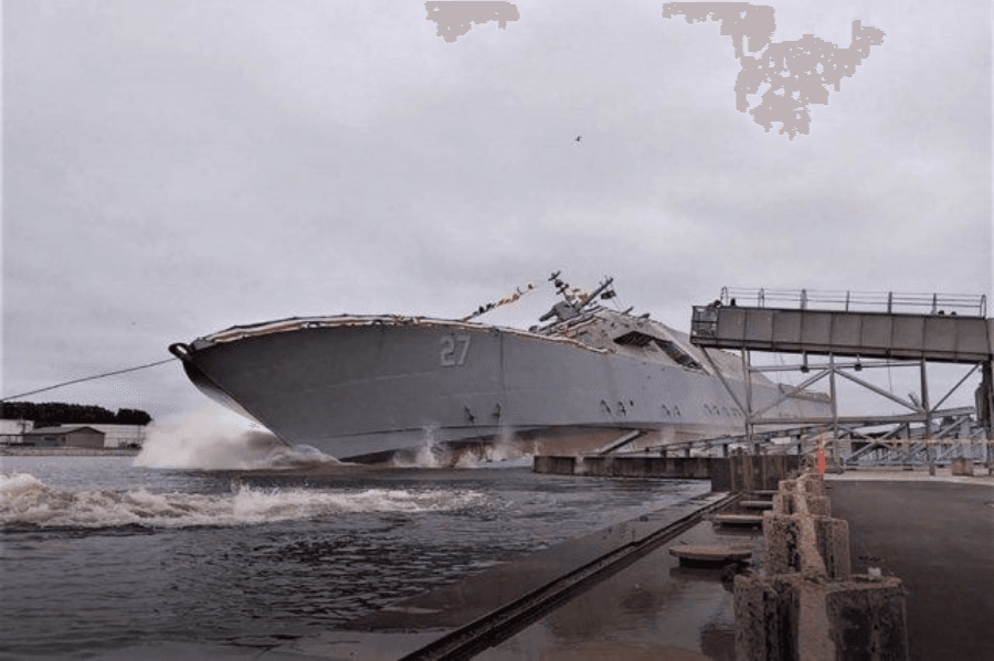 US Navy Christened Littoral Combat Ship Nantucket