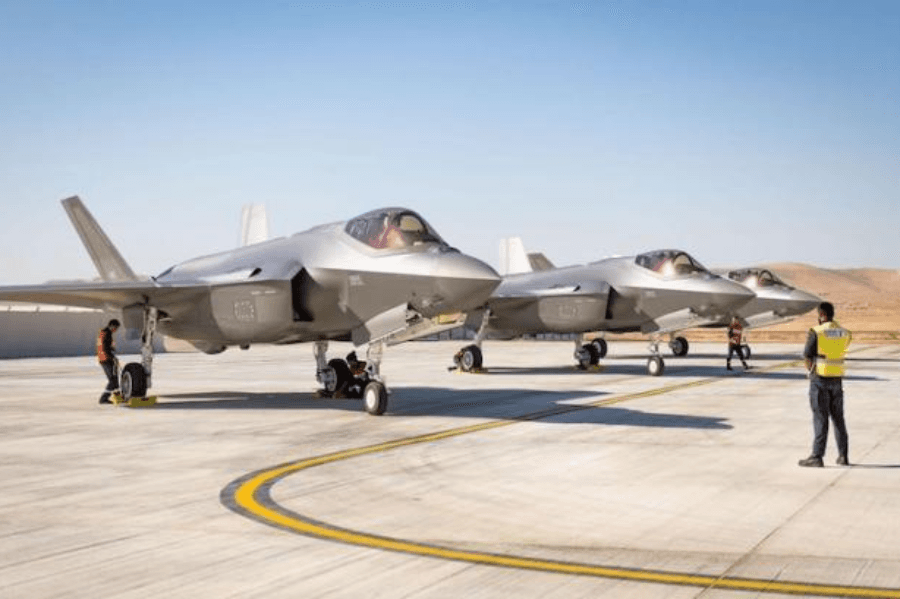 Israel's Air Force received three new F-35 stealth fighters from the U.S.