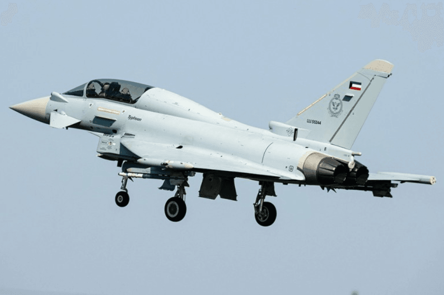 Kuwait’s First Two Eurofighter Typhoons Fly for the First Time.