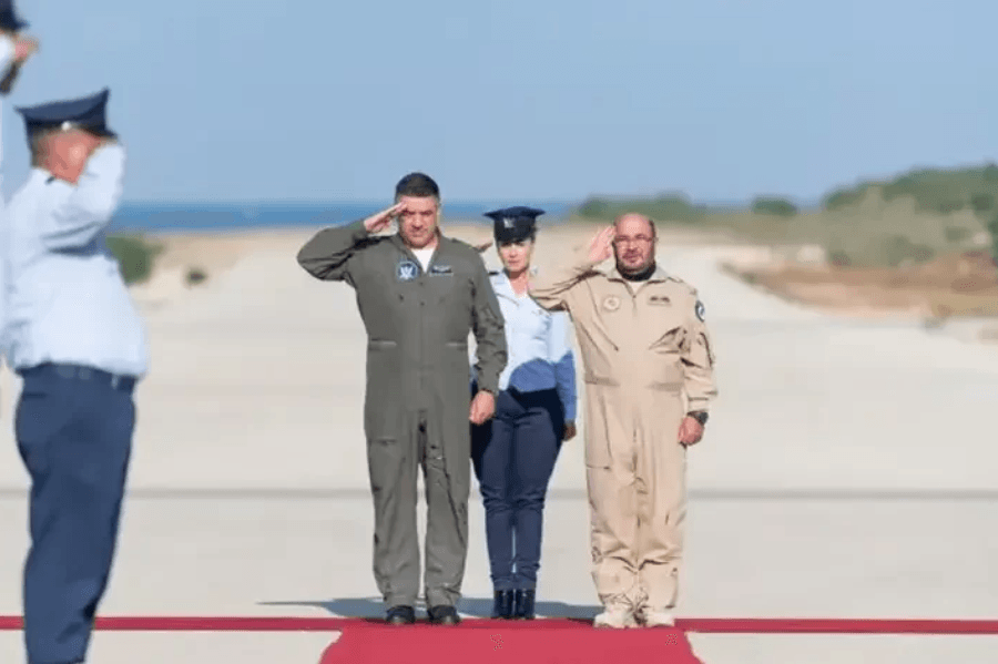 The UAE Air Chief visits Israel to Observe the 'Blue Flag' Drill